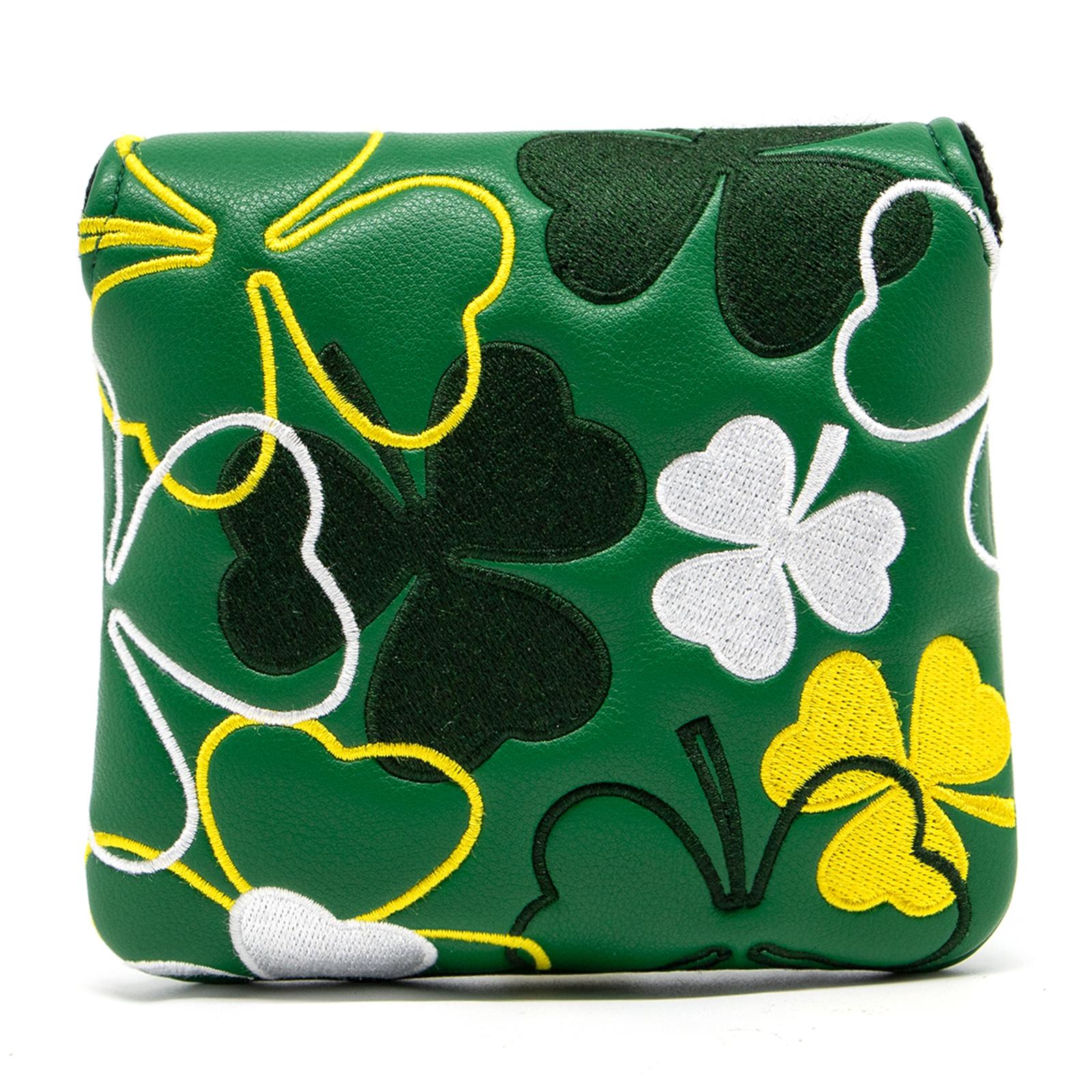Golf Putter Cover, Square Mallet Putter Covers PU Leather Putter Headcovers Putter Head Cover with Tape Fit for All Brands