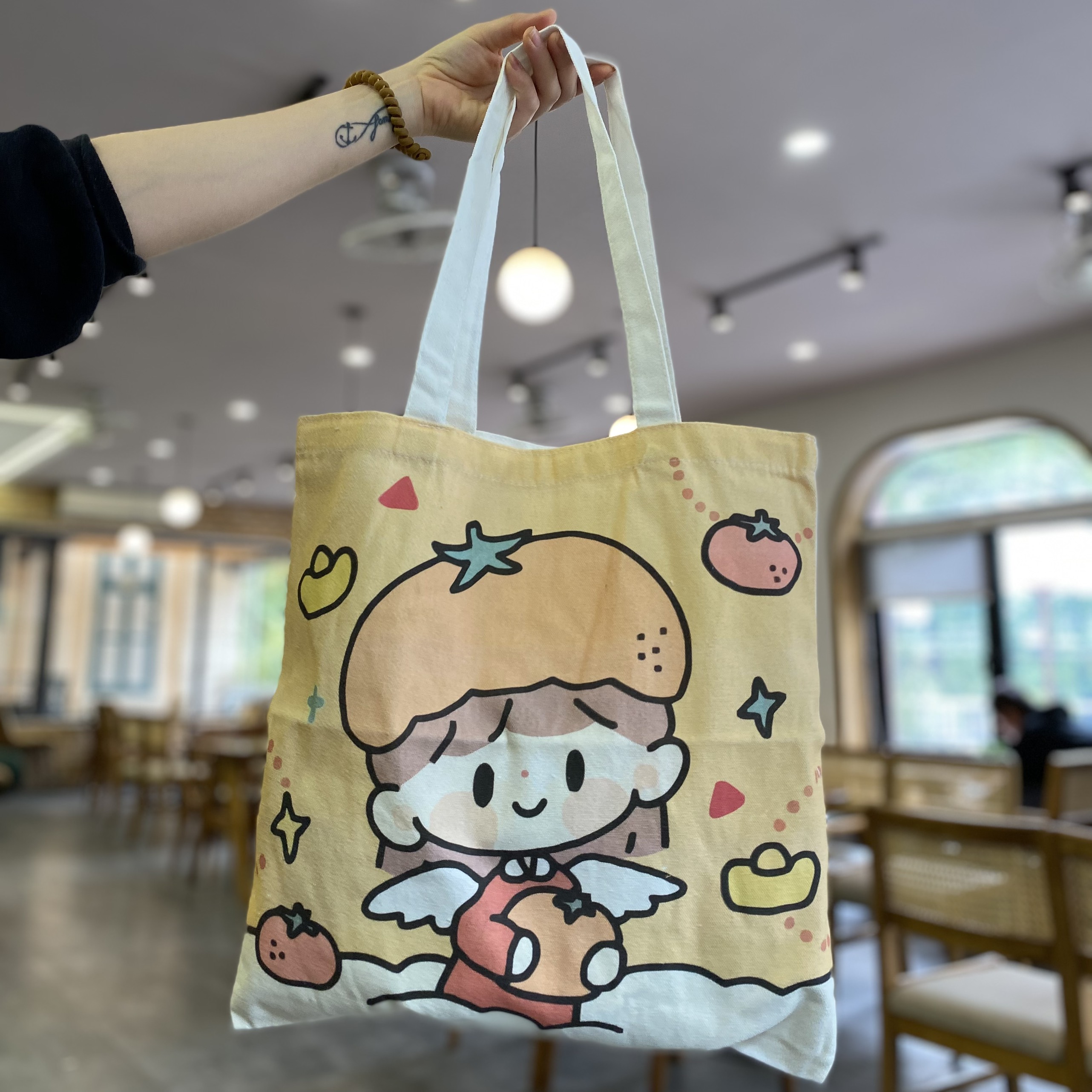 Túi tote nữ xinh con vật thú cưng cute canvas đeo vai đẹp cỡ lớn vừa sách vở giá rẻ thời trang học sinh dễ thương