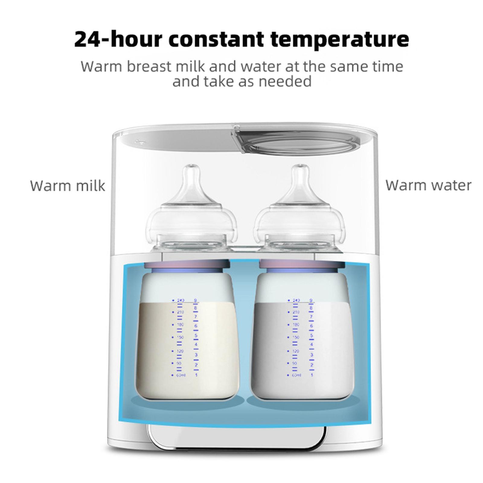 Portable Dual Bottle Baby Feeding Heater Food Grade for Travel Home