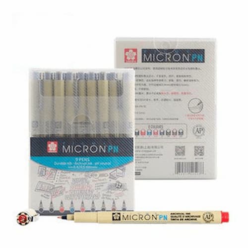 Set 9 Bút Pigma Micron PN ngòi chống nước