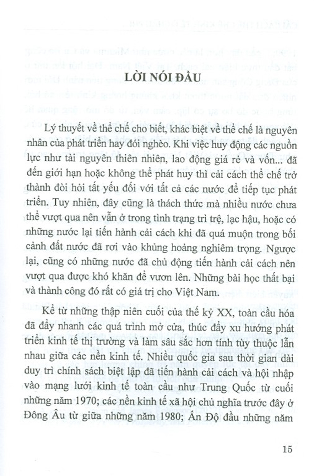 Cải Cách Thể Chế Kinh Tế Ở Châu Phi - Những Nguyên Nhân Thất Bại (Sách Chuyên Khảo)