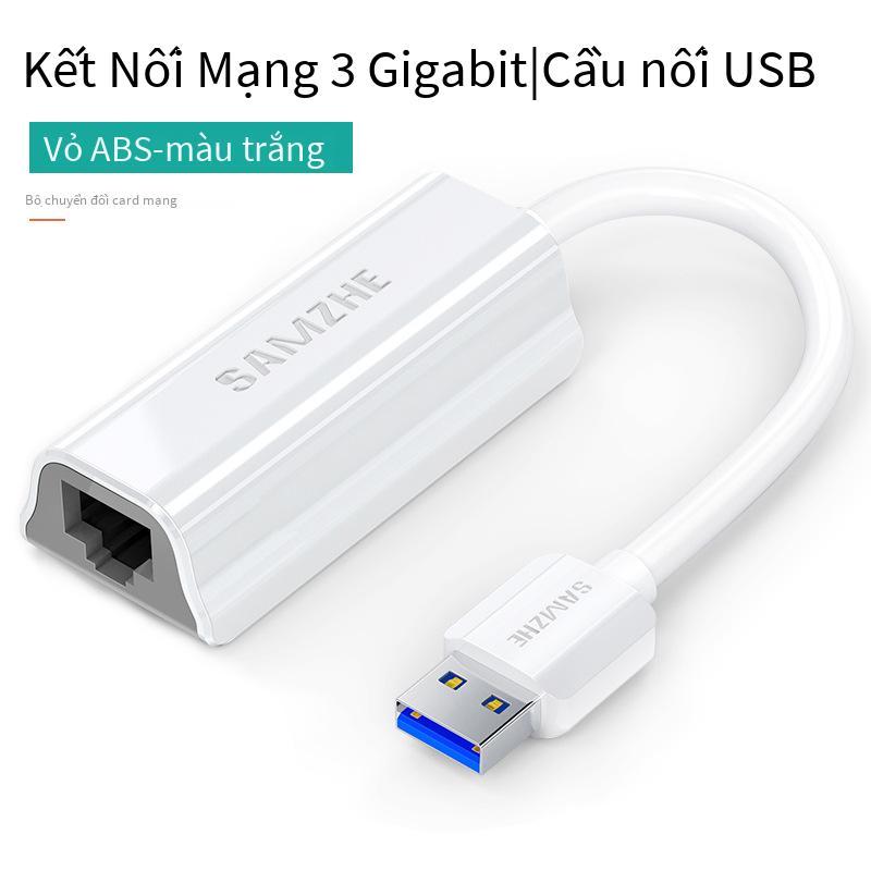 Phong cách mới nhất Shanze usb chuyển cổng mạng card mạng bên ngoài rj45 mạng có dây trăm gigabit card mạng máy tính giao diện truyền cáp mạng usb