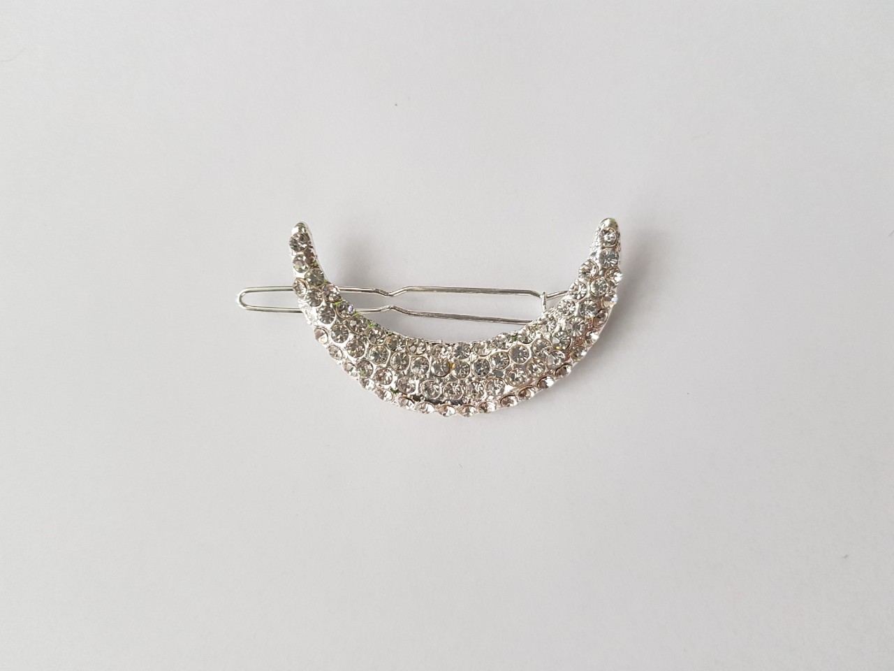 Kẹp tóc hình vầng trăng đính đá KAH56