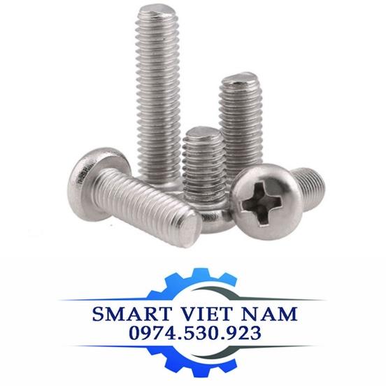 Vít pake M6 đầu tròn,vít bake,Combo 100 chiếc