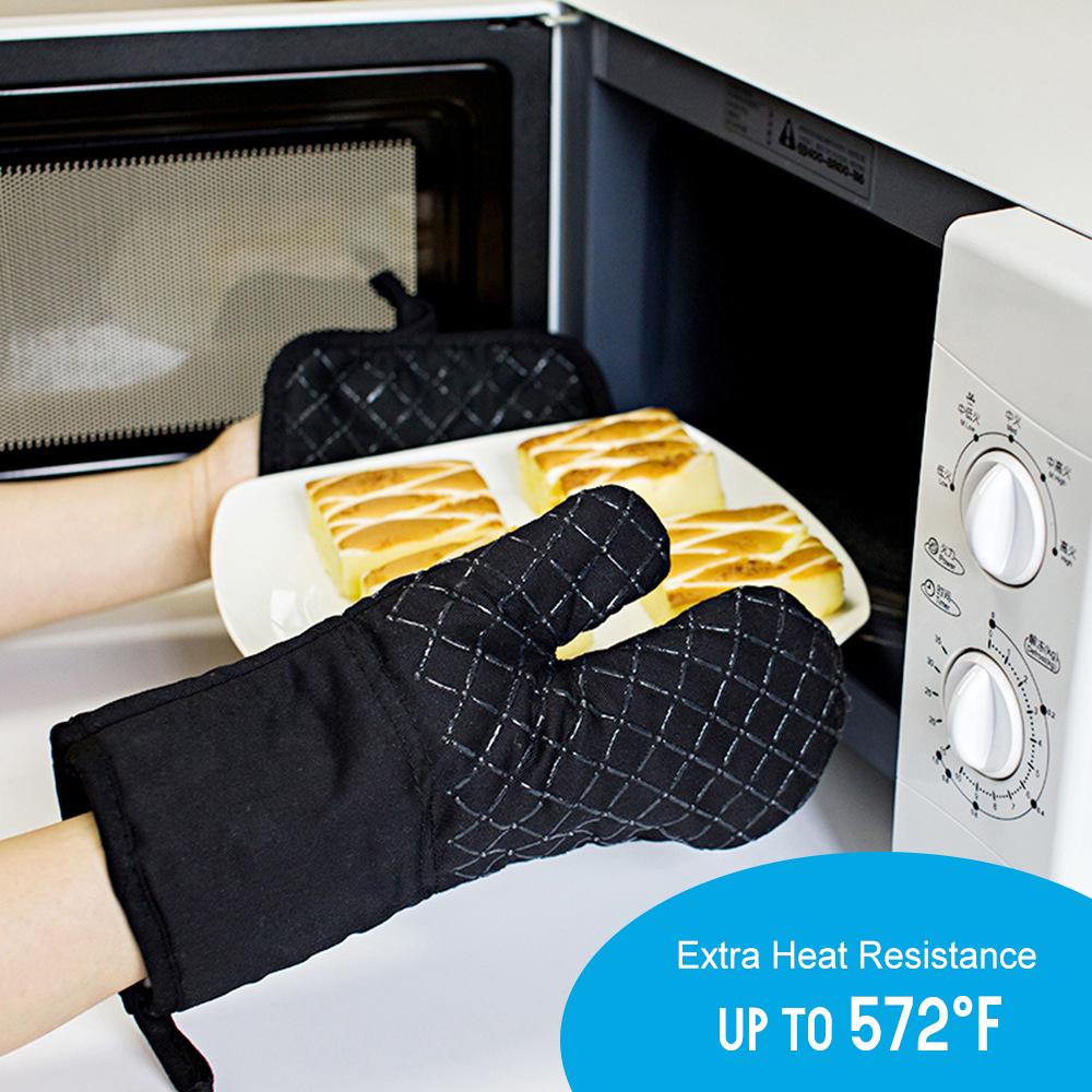 Bộ găng tay lót nồi gồm 4pcs cho lò nướng, BBQ và các món nóng