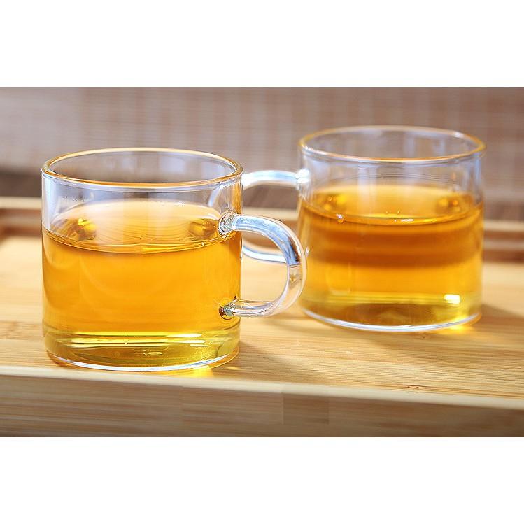 Cốc trà có quai 100ml - Cốc trà thủy tinh chịu nhiệt cao cấp Borosilicate, hàng xuất Âu