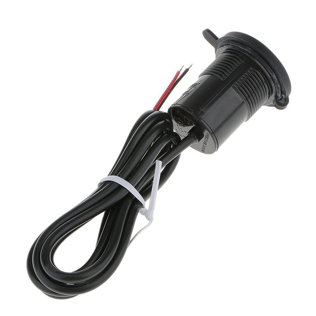 12V Motorcycle Charger Kit with On Off Switch, Motorcycle Smart Phone GPS USB Power Adapter Socket - Waterproof