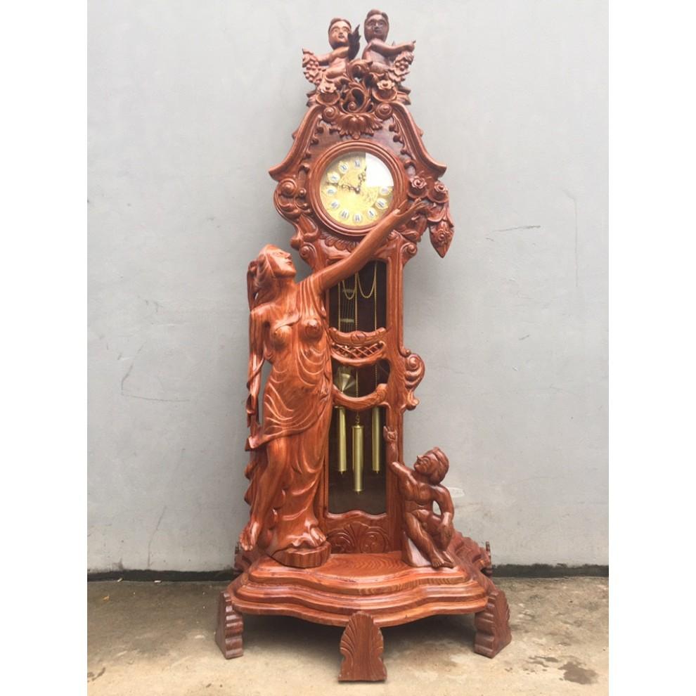 Đông hồ cây cô tiên gỗ hương đá cao 2m30