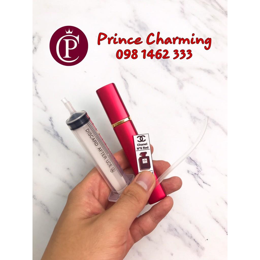 Combo Lọ + bộ chiết nước hoa: lọ chiết + Xi lanh Chiết + Tem dán