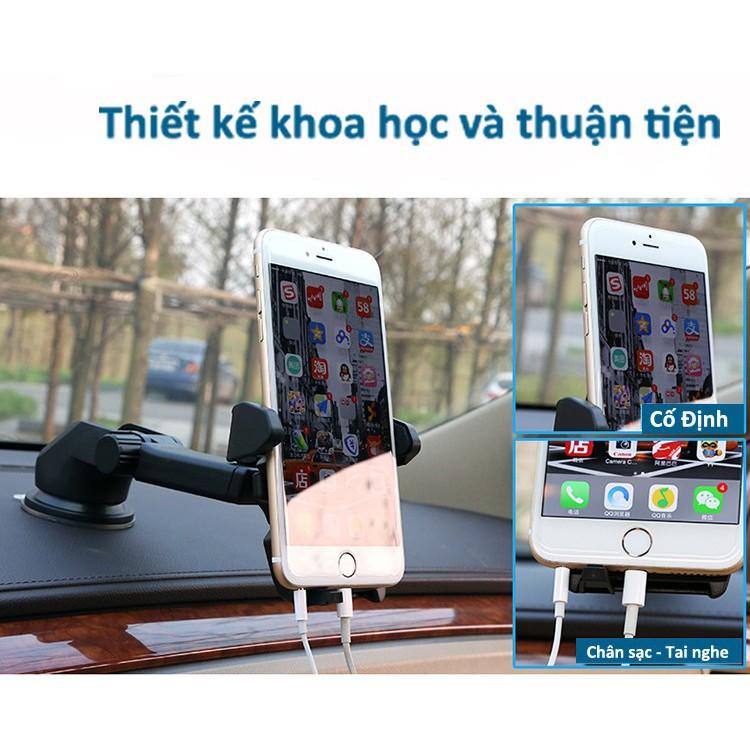 Giá Đỡ, Kẹp Điện Thoại Xoay 360 Dùng Trong Xe Ô Tô Chắc Chắn Tiện Lợi Ở Mọi Vị Trí Trên Xe - Hút Chân Không Siêu Chắc