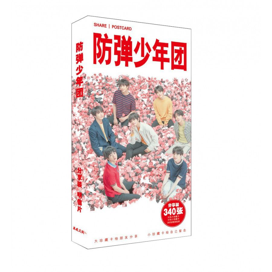 Bộ ảnh bưu thiếp BTS nền hoa 340 món mới