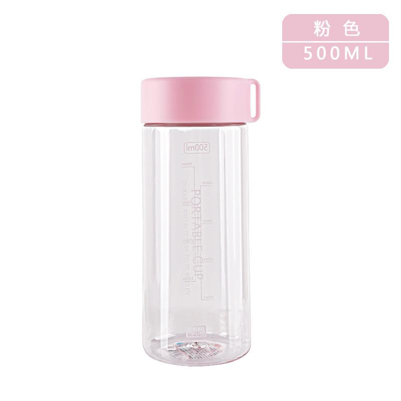 Phong cách mới nhất tiện lợi 100 cốc nhựa di động dung tích lớn đơn giản học sinh trẻ em cốc nước quà tặng cốc trong suốt