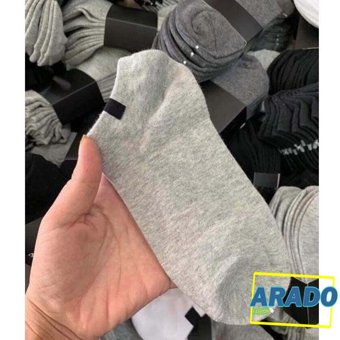 Combo 2 đôi vớ trơn cổ ngắn, tất công sở sợi cotton cao cấp, không xù lông - FORMEN SHOP - FMCB2CA042