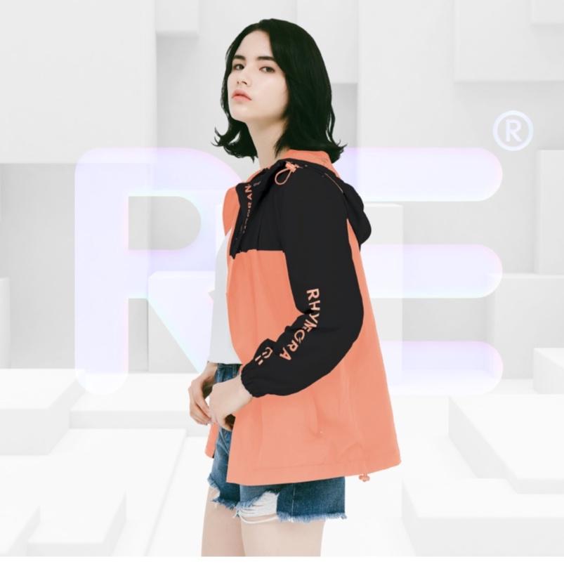 Áo khoác dù nữ R3 - WIND STOPPER 5- Lime Orange (Mã SP: RO20737401