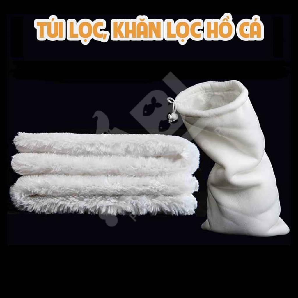 Bông Lọc Thế Hệ Mới - Khăn Lọc, Túi Lọc Đựng Vật Liệu Lọc Có Dây Rút Mặt Lông Siêu Mịn, Lọc Mọi Cặn