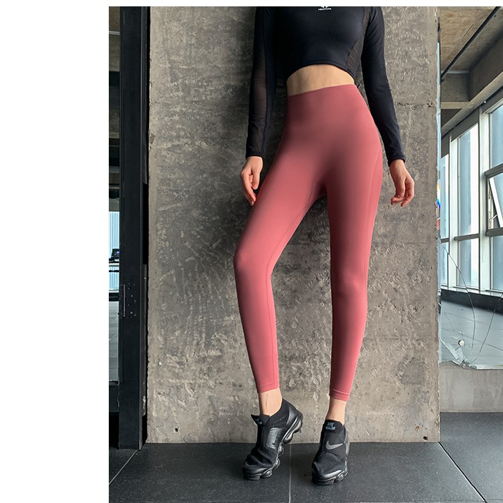 Quần Dài Cạp Cao Nữ Tập Gym,Yoga,Fitness Vải Dệt Kim Cao Cấp