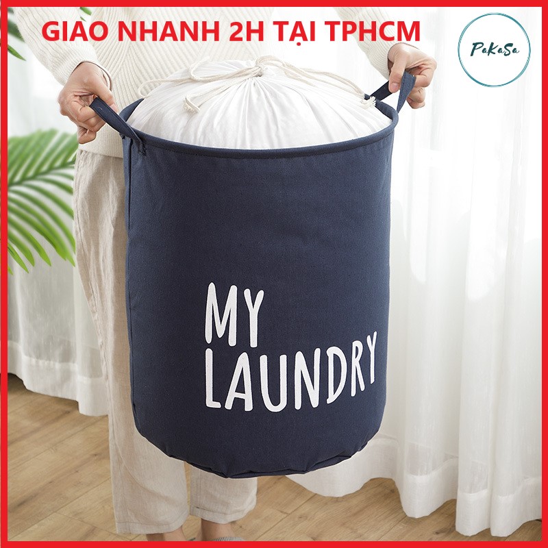 Giỏ Đựng Đồ Tròn Đa Năng Gấp Gọn Tiện Lợi My Laundry - Hàng Chính Hãng