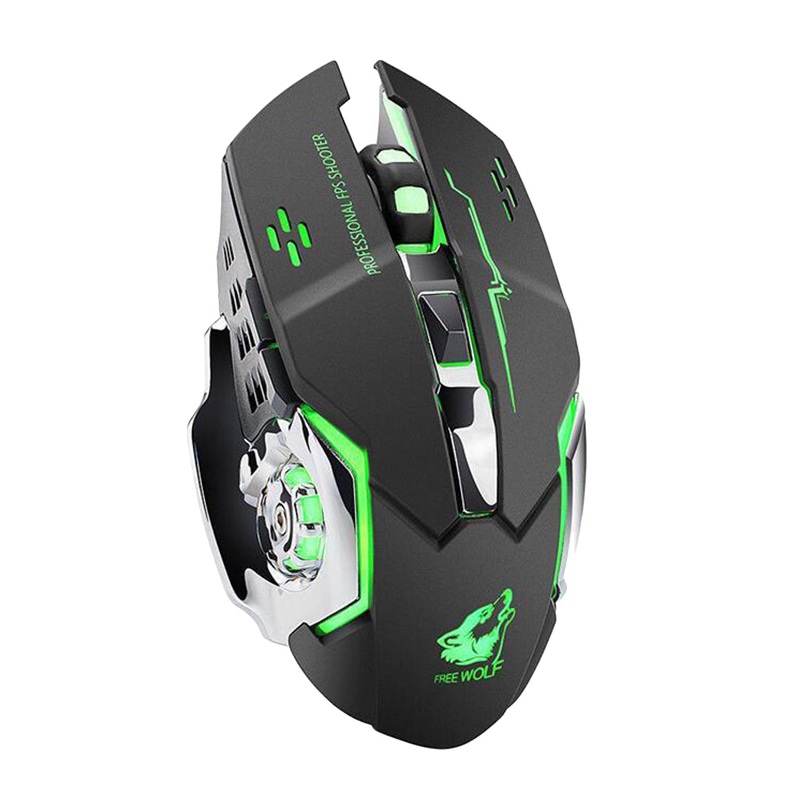 2.4G Gaming Wireless USB Computer Mice for Desktop PC Mouse 6 Buttons Windows Linux