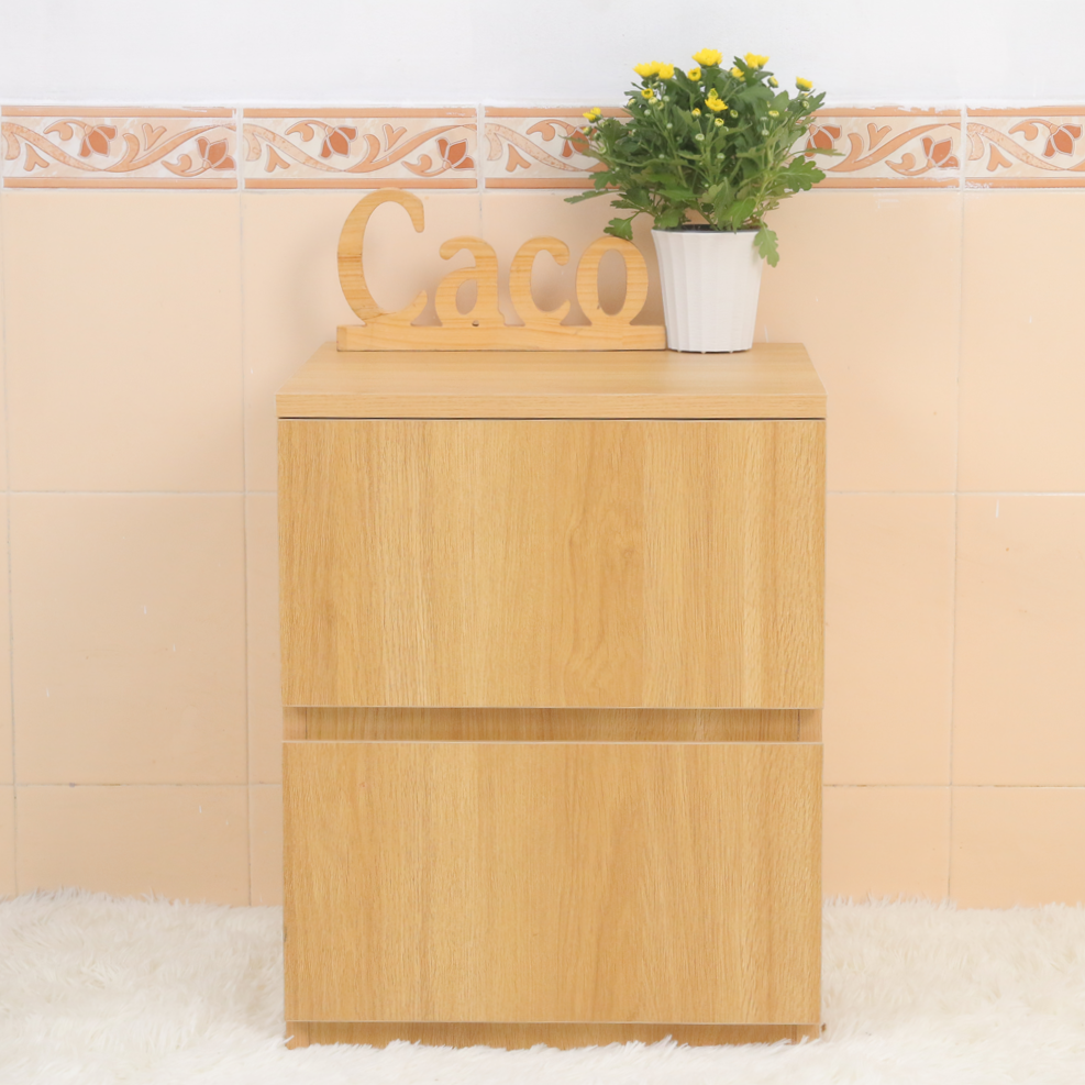 TỦ ĐẦU GIƯỜNG GỖ MDF MELAMINE MÀU VÀNG VÂN GỖ CAO CẤP