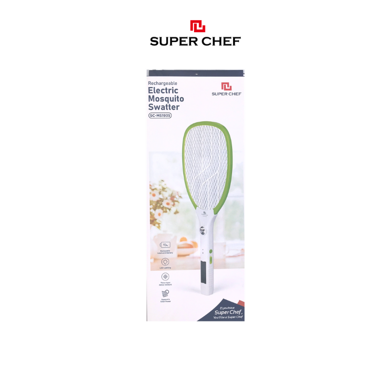 Vợt muỗi sạc điện Super Chef Pin Lithium 4V 1200mah