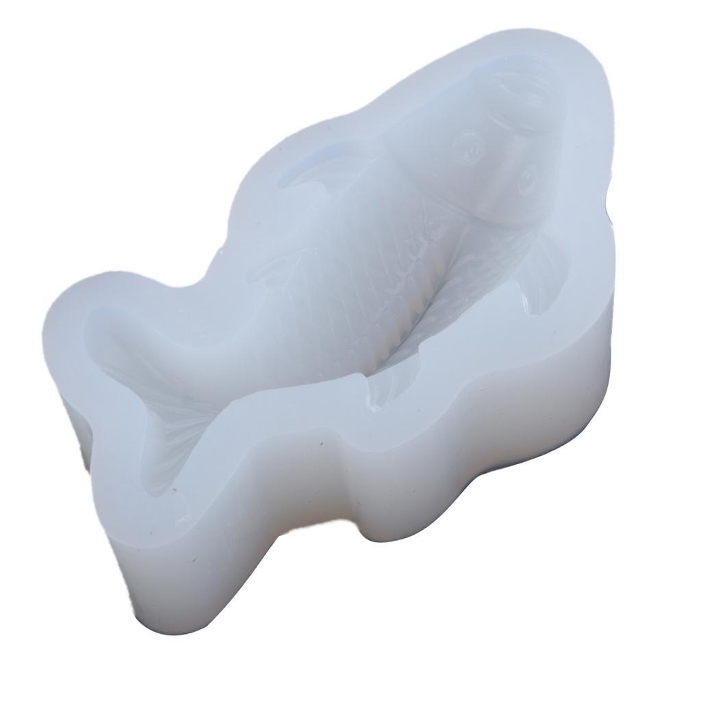 Fish Silicone Molds Mould for Soap, Ice Cube, Jello Shot, Chocolate, Polymer Clay, Plaster