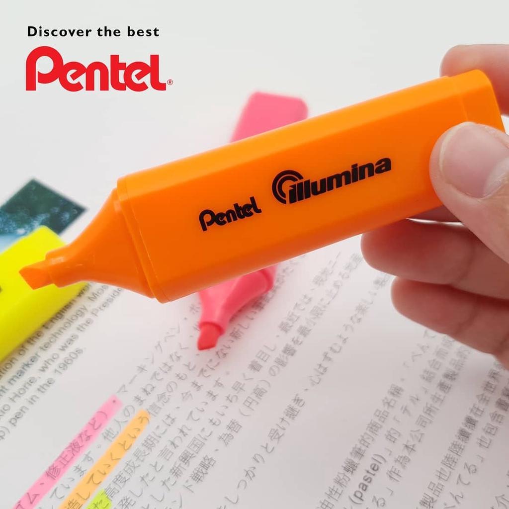 Bút Nhớ Dòng Illumina Pentel SL60 Nhiều Màu | Màu Mực Tươi Sáng Phản Quang Tốt