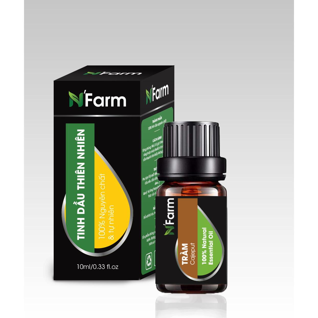 Tinh Dầu Tràm N'Farm Nguyên Chất 99% (10ml)/ Tinh Dầu Thiên Nhiên Nguyên Chất, Tinh Dầu Xông Phòng, Thích Hợp Dùng Với Đèn Xông Và Máy Khuếch Tán Tinh Dầu.