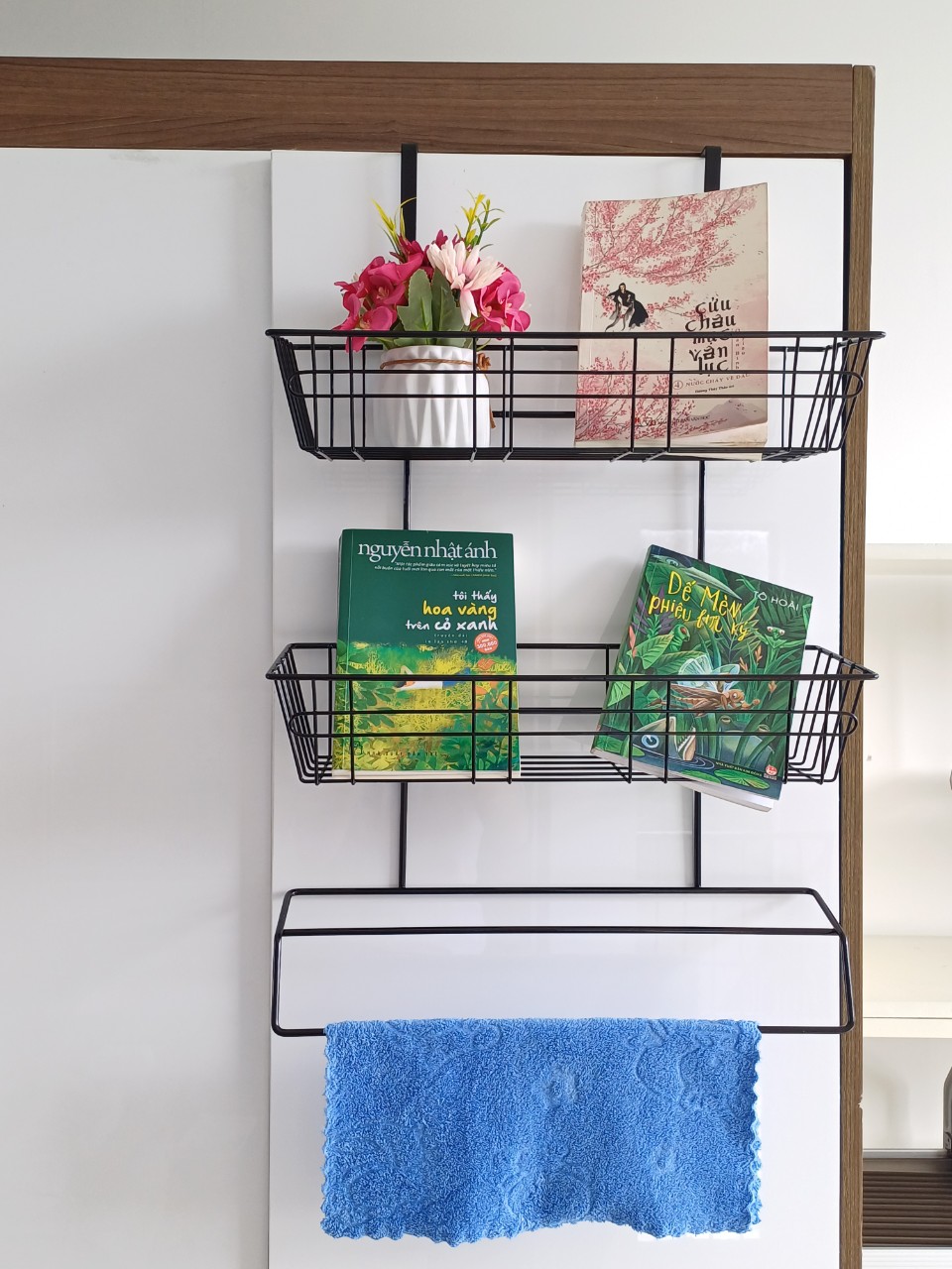 GIÁ ĐA NĂNG 2 TẦNG TREO CỬA (TOWEL RACK 2-TIER BLACK)
