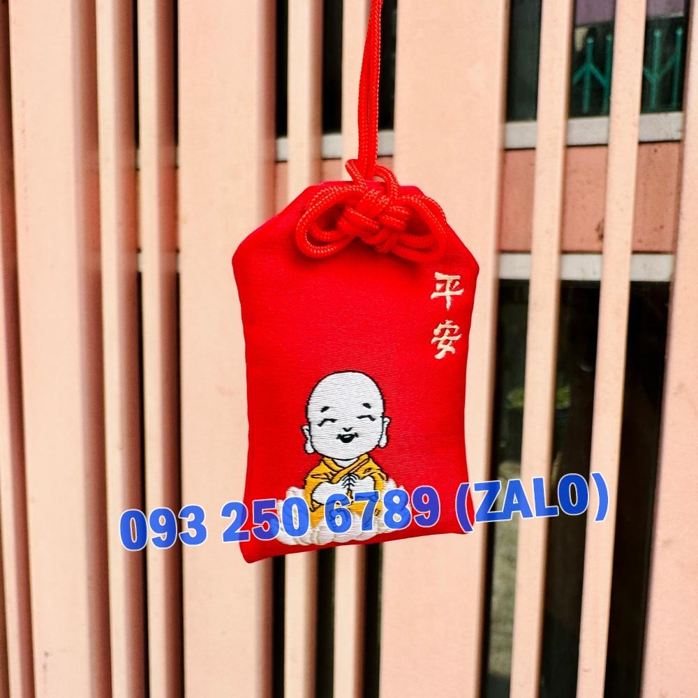 Túi Phước Lành Dành Cho Trẻ Em, cầu Bình An khỏe Mạnh Thông Minh, có dây treo có thể mang bên người