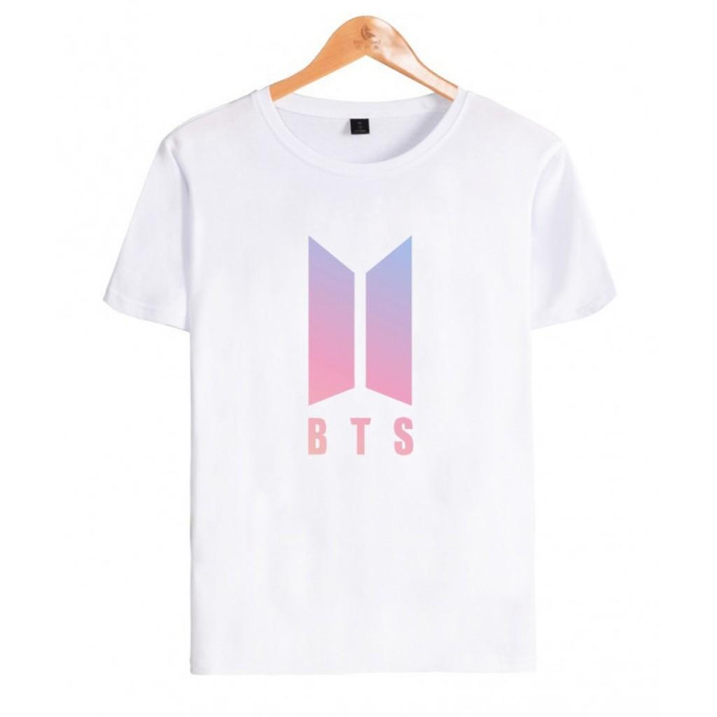 Áo thun in logo BTS áo phông BTS ngắn tay