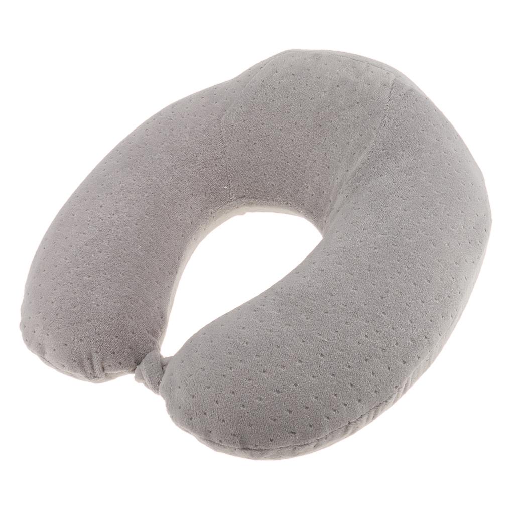 Memory Foam Travel Neck Pillow Head Support Sleeping Cushion for Home Office Travel