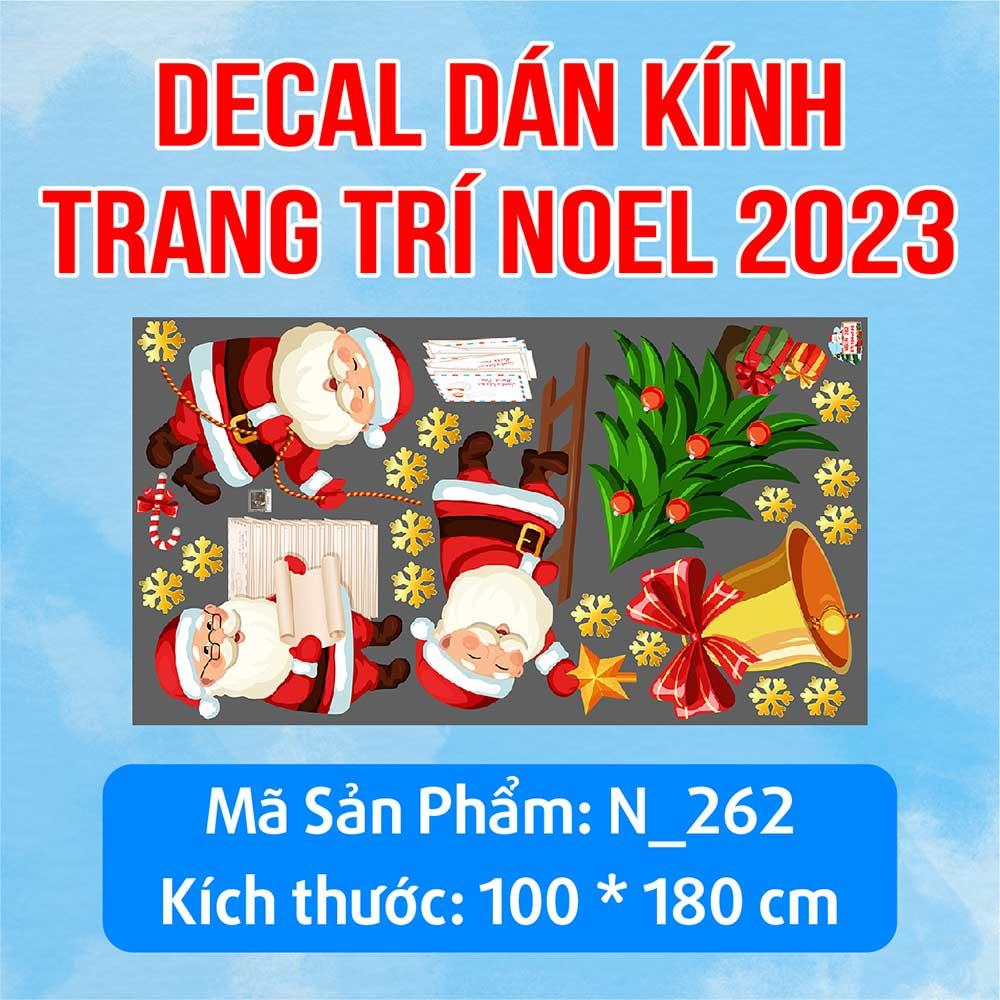 DECAL TRANG TRÍ GIÁNG SINH 2023 COMBO SỐ 70