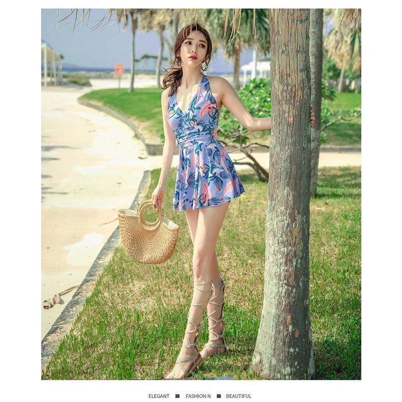 Đồ bơi dạng váy giấu bụng có big size cho người béo mập
