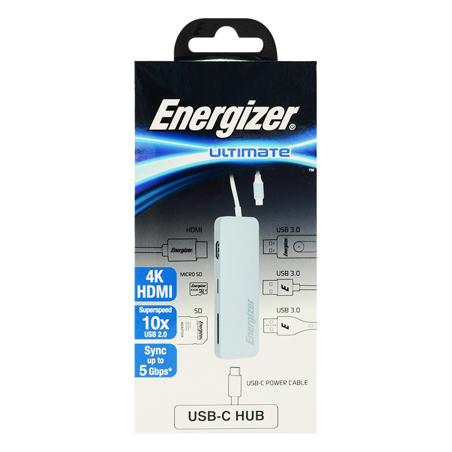 Hub USB 3.0 Energizer 7 Cổng HC3MPGY4 - Hàng chính hãng