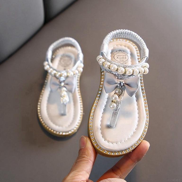 Sandal kẹp ngón kiểu dáng dễ thương chống trơn trượt cho bé gái