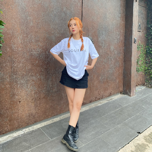 Áo thun tay Lỡ form rộng oversize streetwear màu trắng basic tee thun trơn cotton 100% 4 chiều | SOURIRE