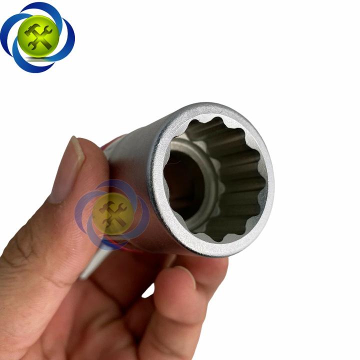 Tuýp 24mm loại 3/4 Kingtony 633024M ngắn 12 cạnh màu trắng