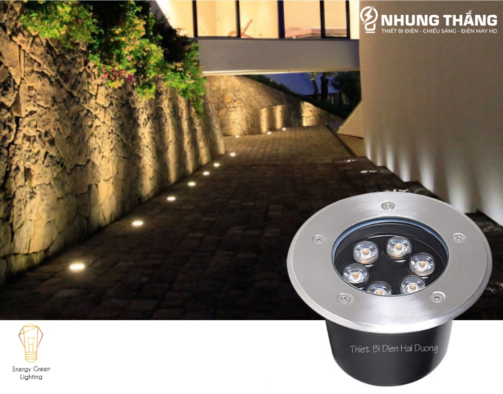 Đèn LED Âm Đất AD-763 - Công Suất 6w,9w -Chống NướcIP67 - Có Video