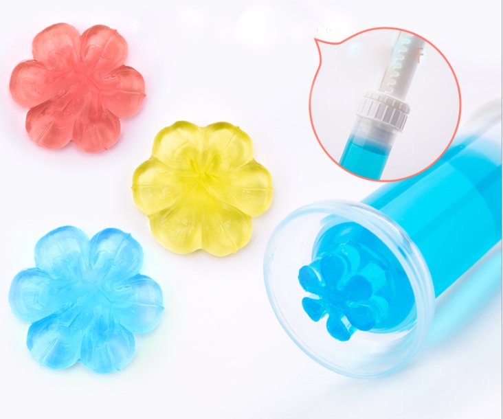 Gel Khử Mùi Diệt Khuẩn Bồn Cầu Hình Hoa Hương Thơm Dễ Chịu - Gel Thơm Khử Mùi Toilet, Gel Tẩy Bồn Cầu