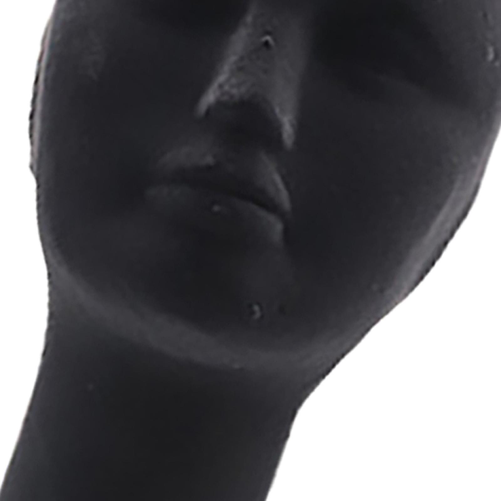 2Pcs Long Neck Foam Female Human Head Display Stand Mannequin