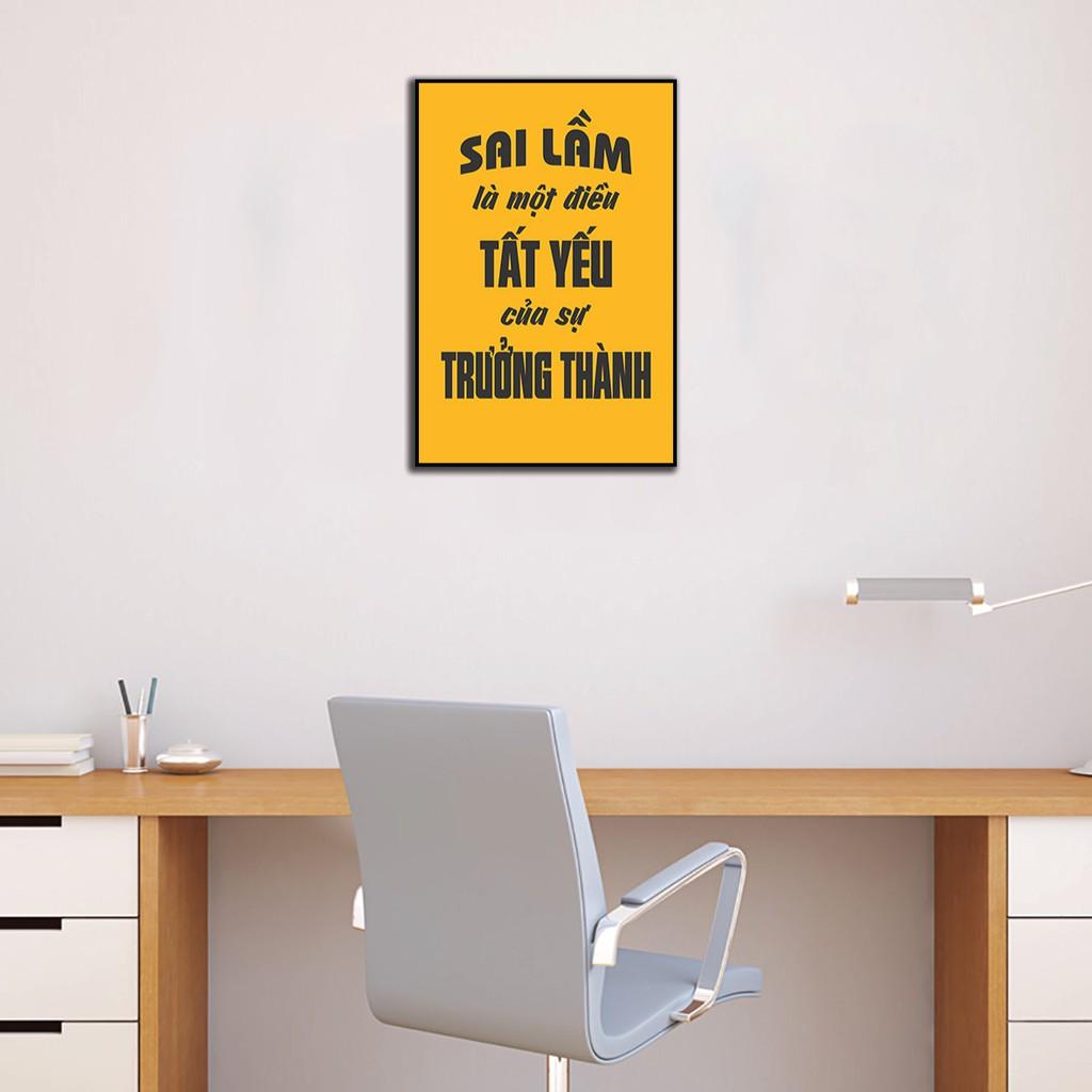 Tranh slogan, tranh động lực, tranh treo văn phòng giá tốt - Tặng kèm đinh đa năng