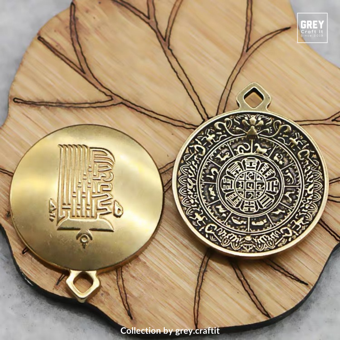 Dây chuyền Đồng xu may mắn Amulet Pendant | Sang trọng và chiêu tài lộc | Handmade & Freeship Đổi trả