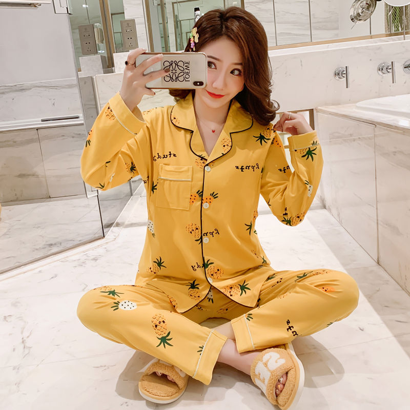 Đồ bộ sau sinh, bầu và cho con bú - Pijama dứa vàng