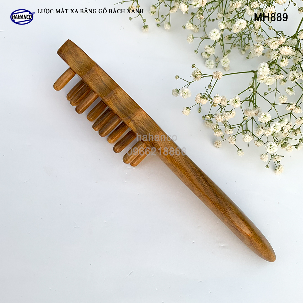 Lược gỗ thơm đa năng mát xa ấn huyệt toàn thân giúp lưu thông khí huyết - chăm sóc sức khỏe cho bạn