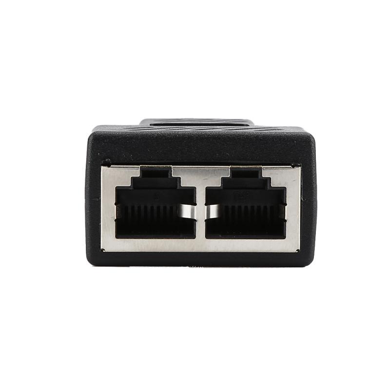 1 đến 2 cách mạng LAN Ethernet Cáp RJ45 Bộ phận kết nối đôi đầu nối đôi cho các trạm nối máy tính xách tay