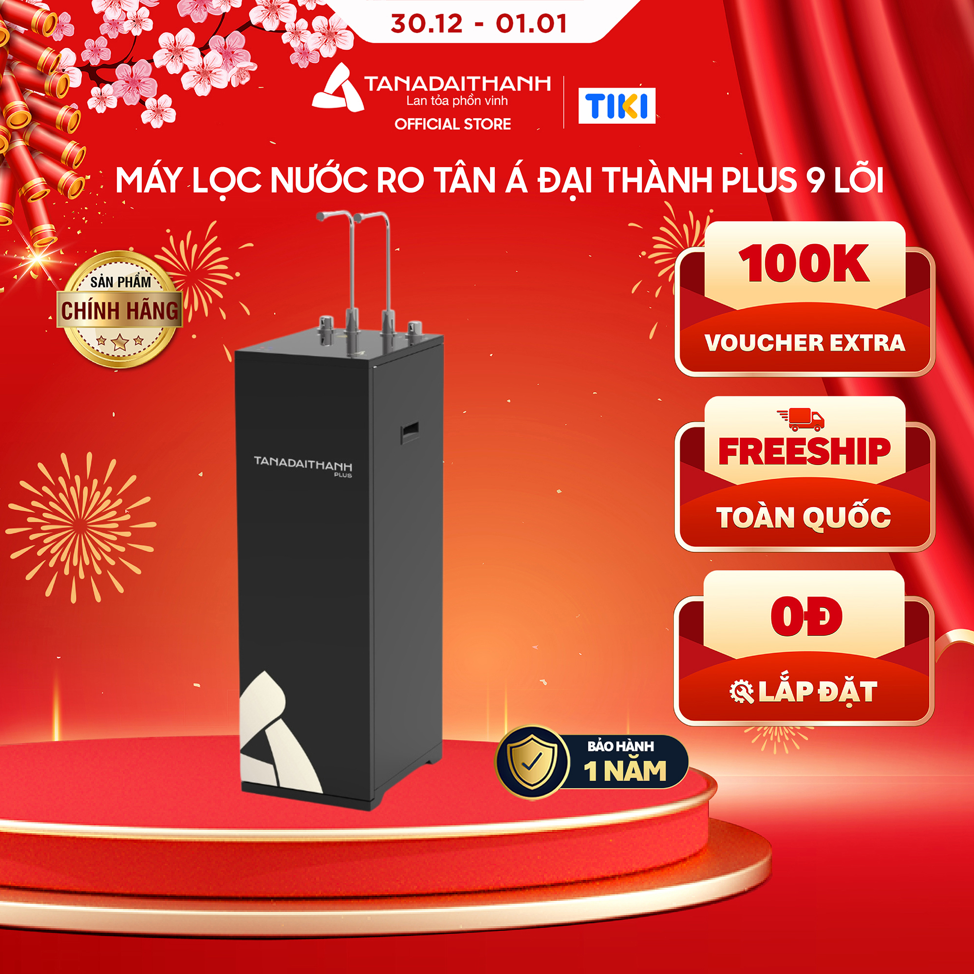 Máy lọc nước RO Tân Á Đại Thành Plus – 9 Lõi, Hàng Chính Hãng, Bảo Hành 12 Tháng
