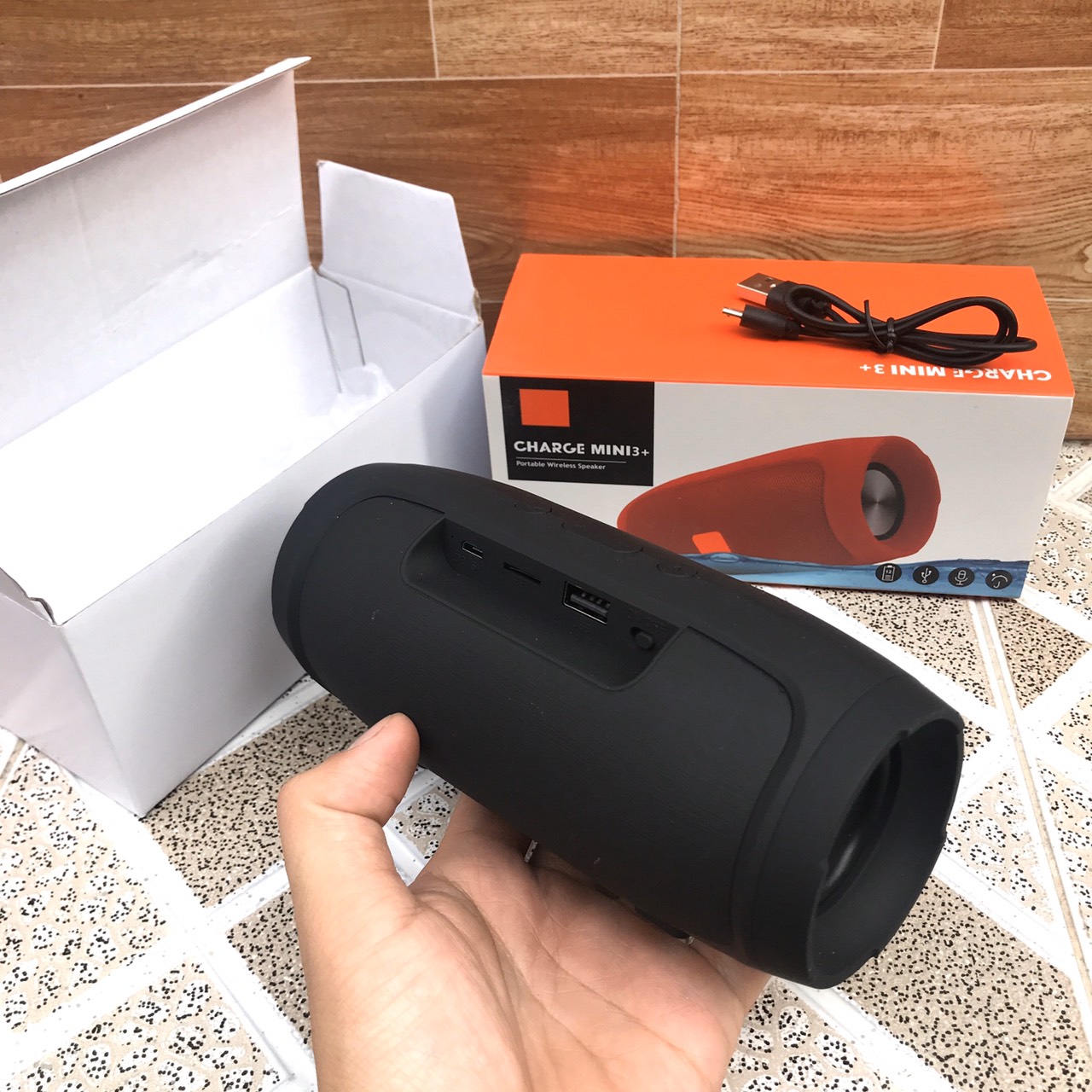 Loa Bluetooth WAN Charge mini 3+ A3 (Màu đen), nghe nhạc hay pin trâu - Hàng chính hãng