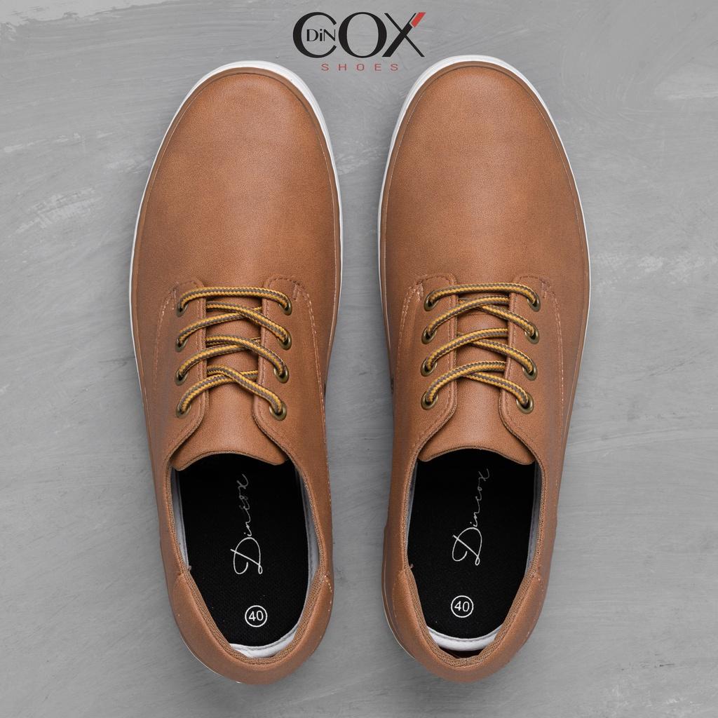 Giày Sneaker Da Nam DINCOX E11 Sang Trọng Lịch Thiệp Tan