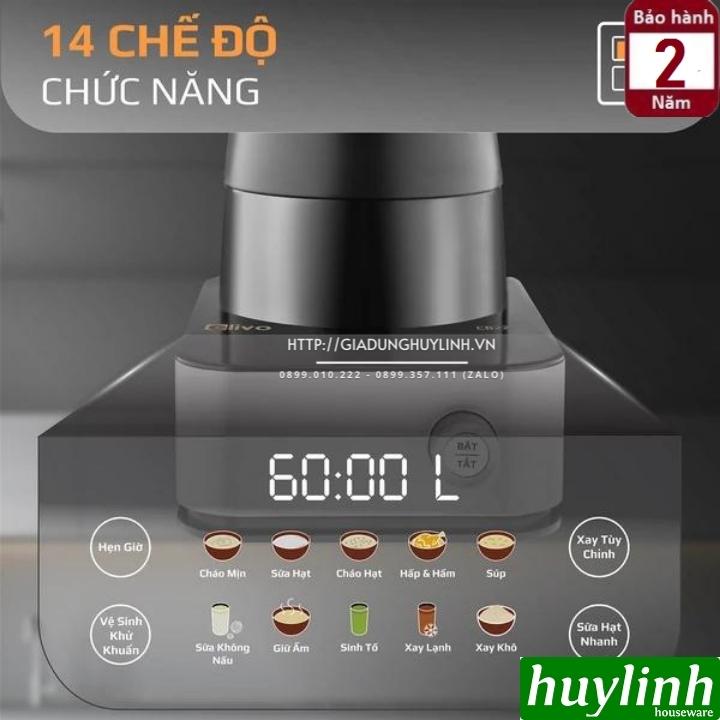 Máy xay nấu sữa hạt đa năng Olivo CB22 PRO - Tặng Cối Xay Khô + công thức nấu sữa hạt - Hàng chính hãng