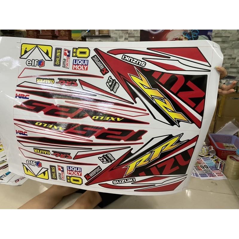 Tem rời dành cho xe axelo đỏ đen